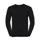 Meski sweter z dekoltem w serek Z710 - Black