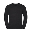 Męski sweter z dekoltem w serek Z710 - Charcoal Marl