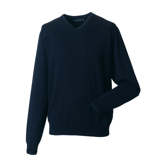 Meski sweter z dekoltem w serek Z710 - French Navy