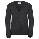 Kardigan Damski Klasyczny CottonBlend Z715F - Charcoal Marl
