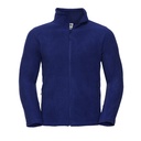 Bluza Męska Klasyczna Polarowa na Zamek Z8700 - Bright Royal