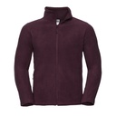 Bluza Męska Klasyczna Polarowa na Zamek Z8700 - Burgundy
