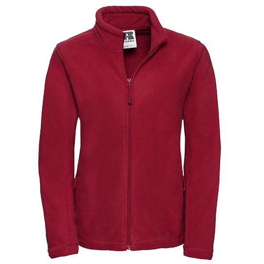 Damska bluza polarowa zapinana na zamek Z8700F - Classic Red