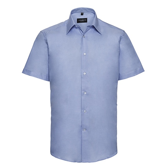 Koszula męska slim z krótkim rękawem Z923 - Oxford Blue