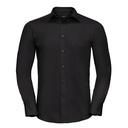 Koszula Męska Slim Popelina Latwa w Pielegnacji Z924 - Black