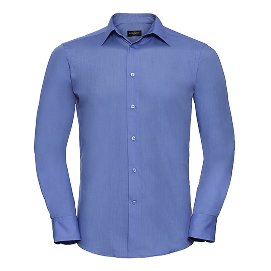 Koszula Meska Slim Popelina Latwa w Pielegnacji Z924 - Corporate Blue