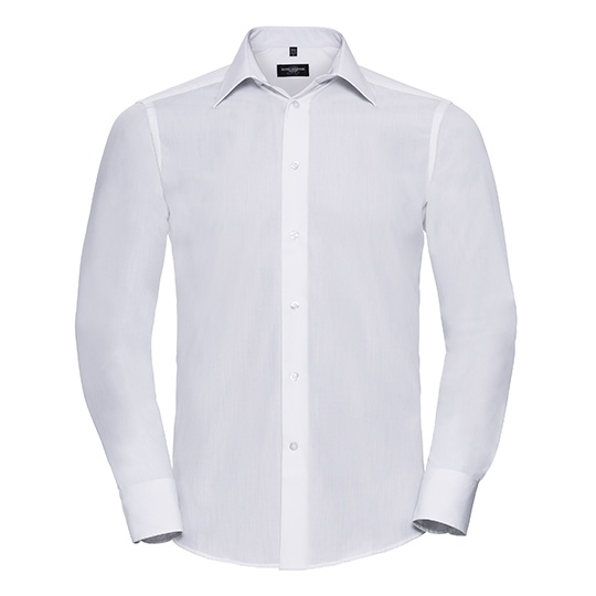 Koszula Meska Slim Popelina Latwa w Pielegnacji Z924 - White