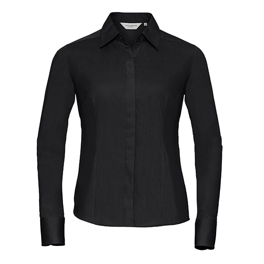 Koszula Damska Slim Popelina Z924F - Black