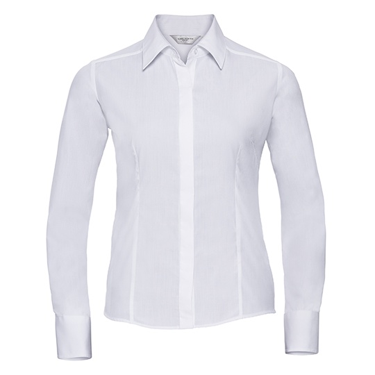Koszula Damska Slim Popelina Z924F - White