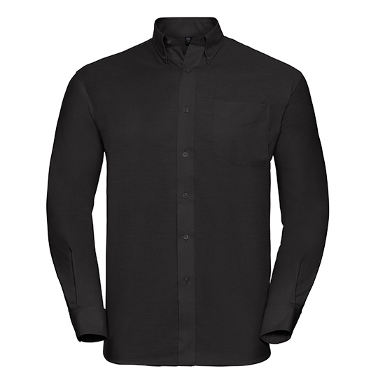 Koszula Meska Dlugi Rekaw Klasyczna Oxford Z932 - Black