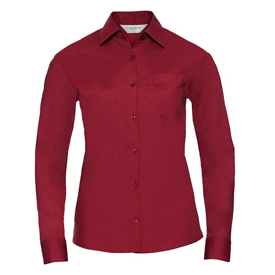 Damska koszula z długim rękawem Easy Care Z934F - Classic Red