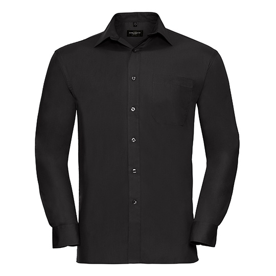 Koszula Meska Klasyczna Easy Care Bawelniana Z936 - Black