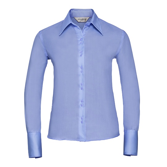 Damska koszula slim z długim rękawem Z956F - Bright Sky