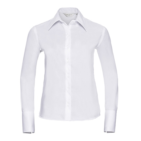 Koszula Damska Slim Bawelna Czesana Z956F - White