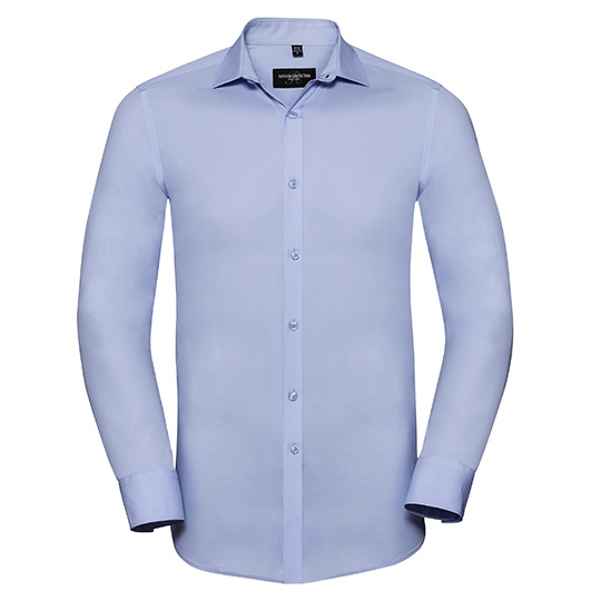 Koszula Meska Slim Fit Bawelna LYCRA Z960 - Bright Sky