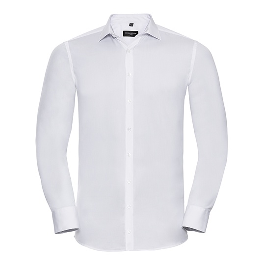 Koszula Męska Slim Fit Bawełna LYCRA Z960 - White