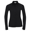 Koszula Damska Slim Bawelniana Elastyczna Z960F - Black