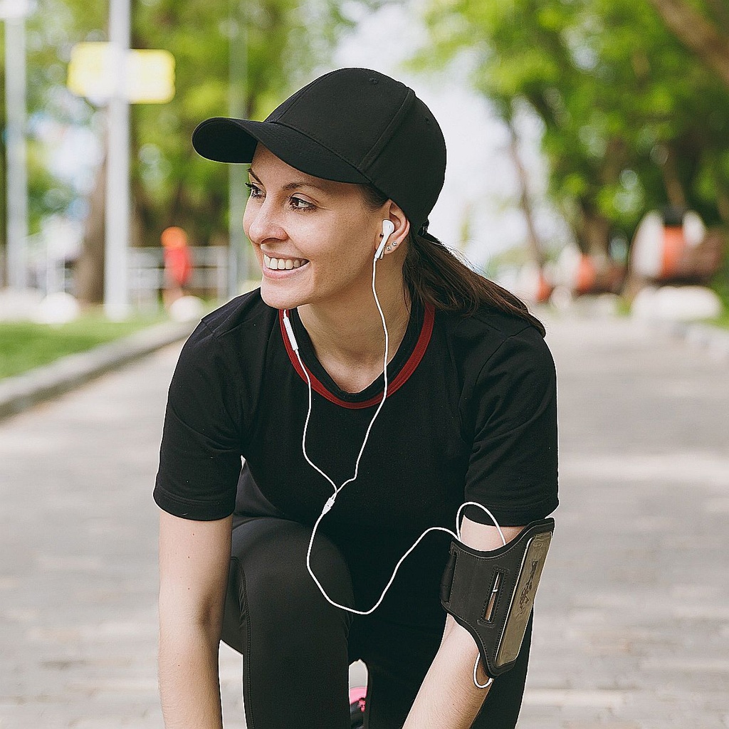 6-panelowa czapka premium GVA0777 - Black