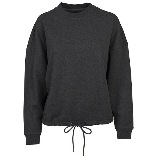 Bluza Damska Oversize Bawelniano Poliestrowa BY058 - Charcoal (Heather)