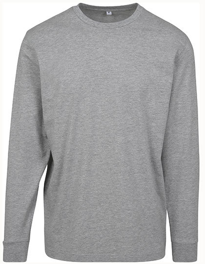 Koszulka z dlugim rekawem BY091 - Heather Grey