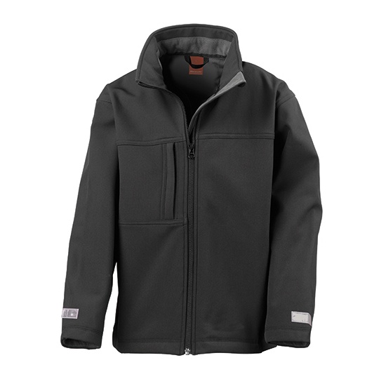 Kurtka Softshell Dziecieca Wiatroszczelna RT121J - Black