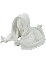 Recznik Dzieciecy Bawelniany z Kapturem ARB032 - White & White & White