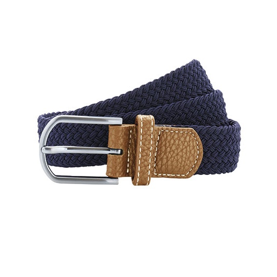 Pasek pleciony elastyczny AQ900 - Navy