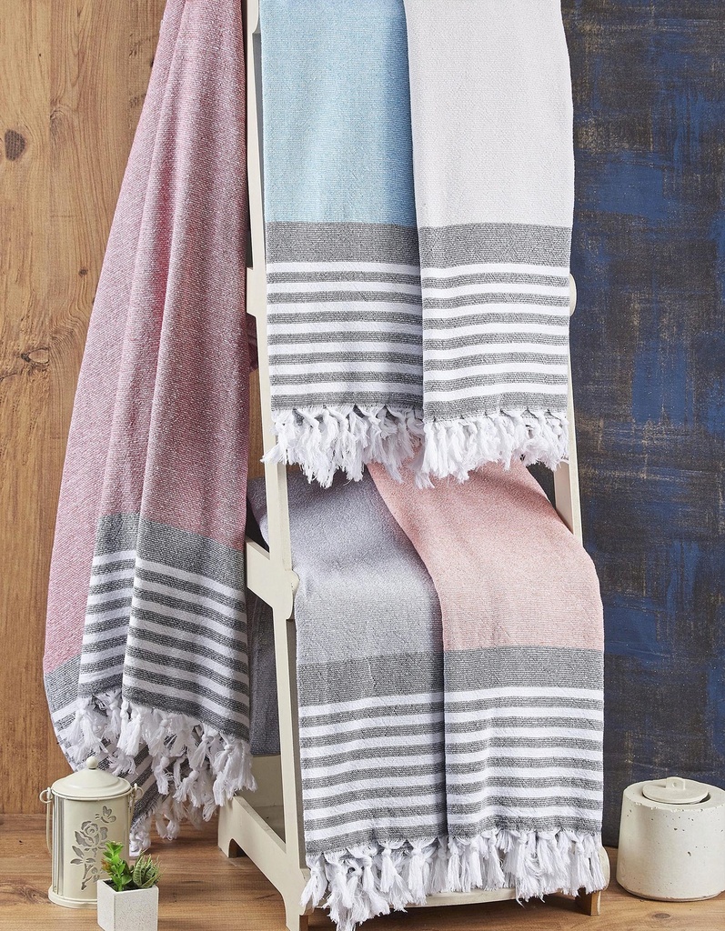 Recznik Uniwersalny Bawelniany Frotte AR160 - Grey & White & Black