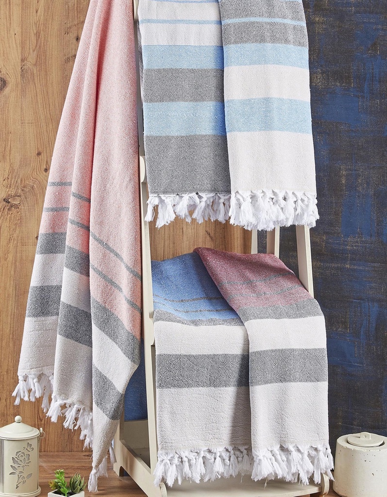 Recznik Plazowy Bawelniany Frotte AR161 - Sand & Black
