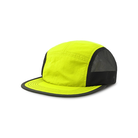 Czapka z plaskim daszkiem AT130 - Yellow Fluo
