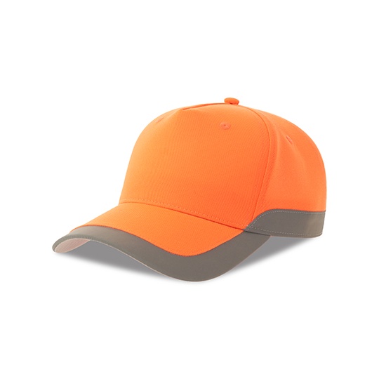 Czapka z daszkiem Poliester Recykling Ochrona UV AT375 - Orange Fluo