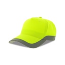 Czapka z daszkiem Poliester Recykling Ochrona UV AT375 - Yellow Fluo