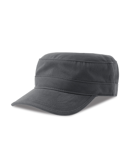 Czapka z Daszkiem Bawelna Organiczna Recykling AT377 - Dark Grey