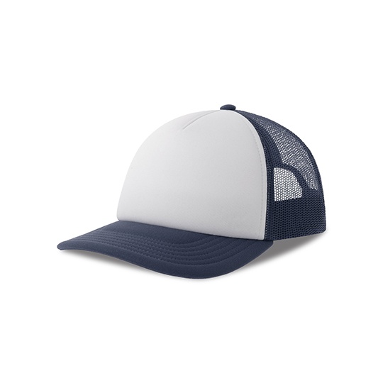 Czapka Z Daszkiem Recykling AT534 - White & Navy