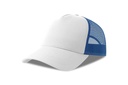Czapka z Daszkiem Trucker Bawelna Organiczna Recykling Poliester AT535 - White & Royal