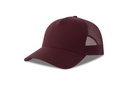 Czapka z Daszkiem Trucker Bawelna Organiczna Recykling Poliester AT535 - Burgundy & Burgundy