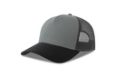 Czapka z Daszkiem Trucker Bawełna Organiczna Recykling Poliester AT535 - Grey & Dark Grey & Black