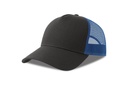 Czapka z Daszkiem Trucker Bawelna Organiczna Recykling Poliester AT535 - Dark Grey & Royal