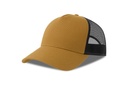 Czapka z Daszkiem Trucker Bawelna Organiczna Recykling Poliester AT535 - Mustard & Black