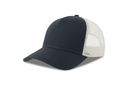 Czapka z Daszkiem Trucker Bawelna Organiczna Recykling Poliester AT535 - Navy & White
