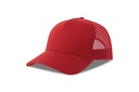 Czapka z Daszkiem Trucker Bawelna Organiczna Recykling Poliester AT535 - Red & Red