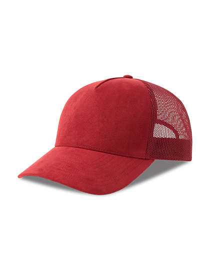 Czapka Z Daszkiem Trucker Poliester Recykling AT536 - Burgundy