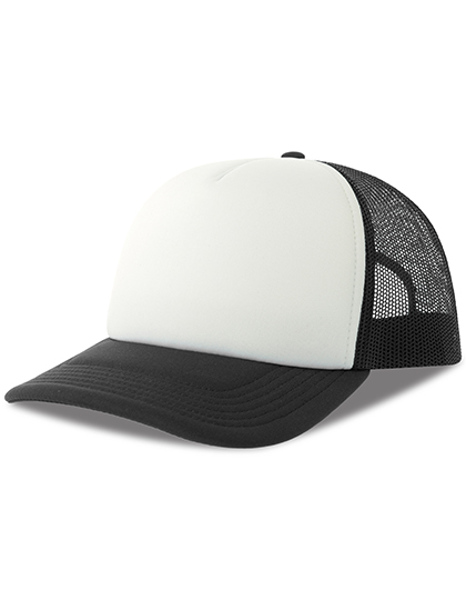 Czapka Z Daszkiem Siateczkowa Z Recyklingu AT537 - White & Black