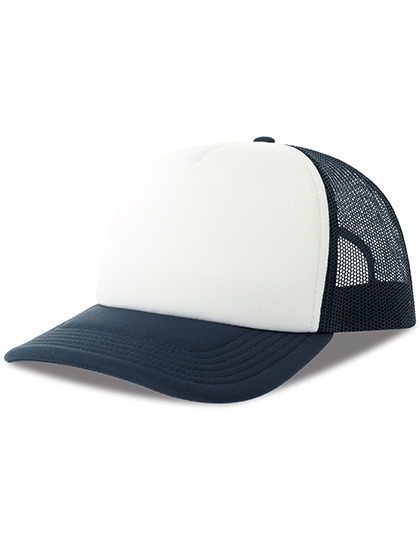 Czapka Z Daszkiem Siateczkowa Z Recyklingu AT537 - White & Navy