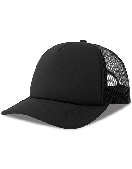 Czapka Z Daszkiem Siateczkowa Z Recyklingu AT537 - Black & Black