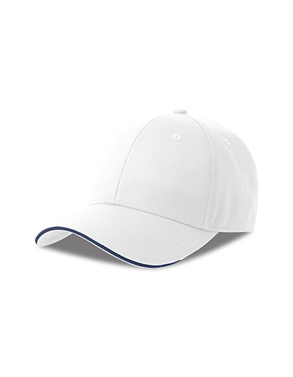 Czapka Z Daszkiem Kontrastowy Brzeg AT6000 - White & Navy