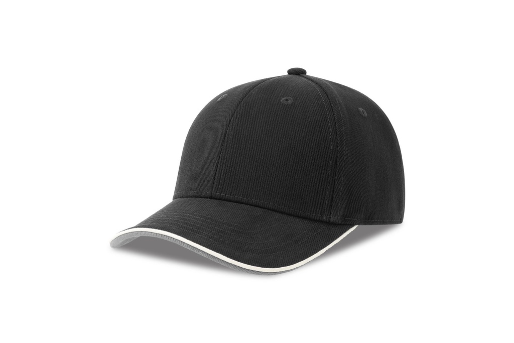 Czapka z Daszkiem Bawełna Organiczna Recykling AT698 - Black