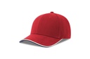 Czapka z Daszkiem Bawełna Organiczna Recykling AT698 - Red