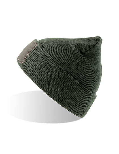 Czapka Beanie z Wywiniętym Mankietem Poliester z Recyklingu AT810 - Dark Grey