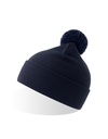 Czapka beanie z pomponem AT811 - Navy